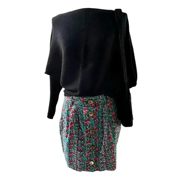 Y2K Floral Micro Mini Skirt Sz‎ S Coquette Cottagecore Preppy Vibes - Picture 10 of 14